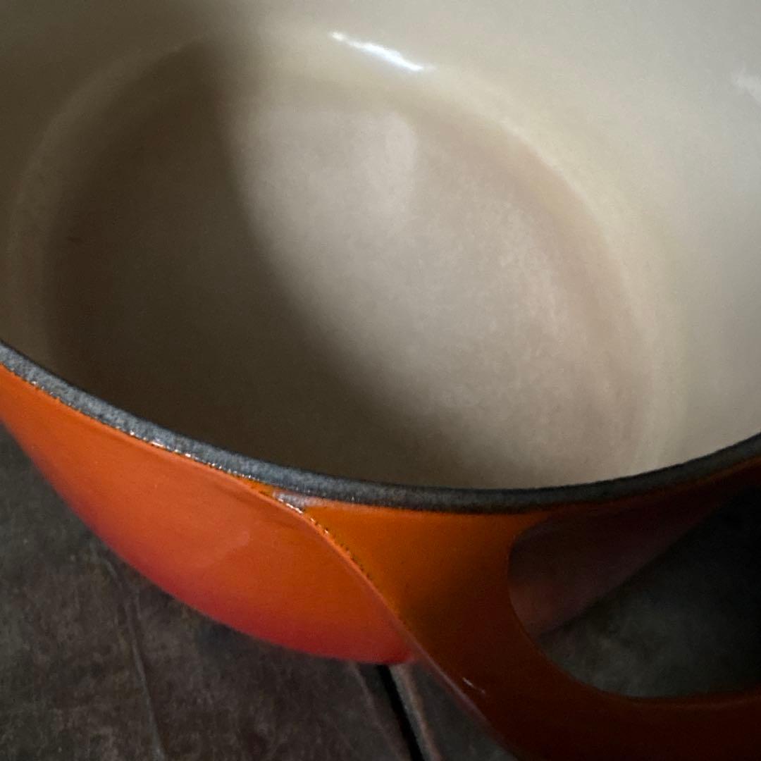 ル・クルーゼ　ココット・オーバル　オレンジ27cm 中古