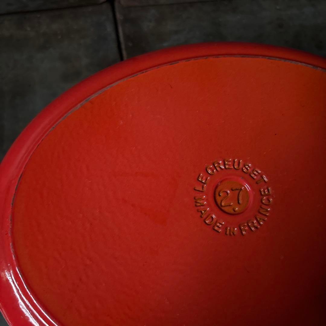 ル・クルーゼ　ココット・オーバル　オレンジ27cm 中古