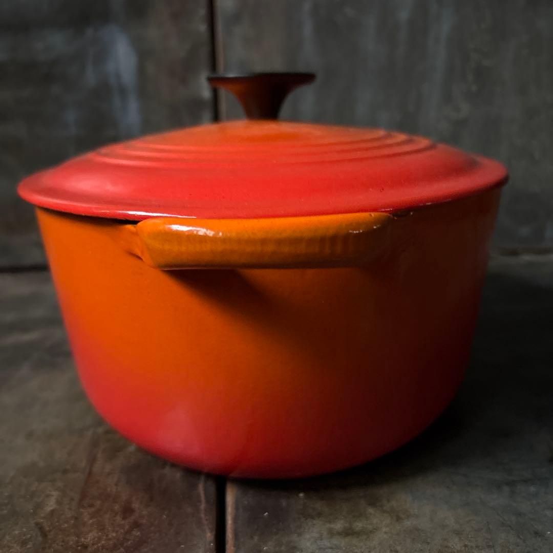 ル・クルーゼ　ココット・オーバル　オレンジ27cm 中古