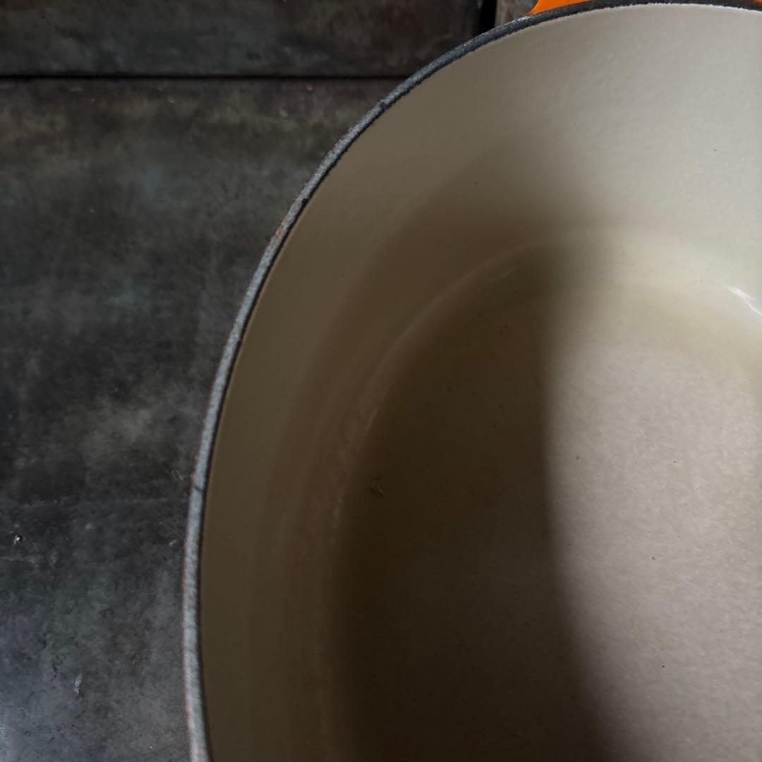 ル・クルーゼ　ココット・オーバル　オレンジ27cm 中古