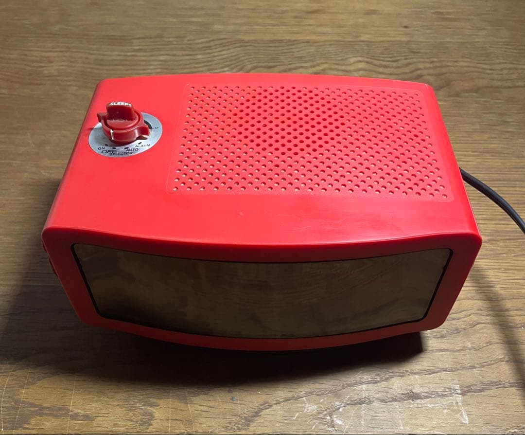 動作確認済み 昭和レトロ ラジオ付 パタパタ時計 National RC-185