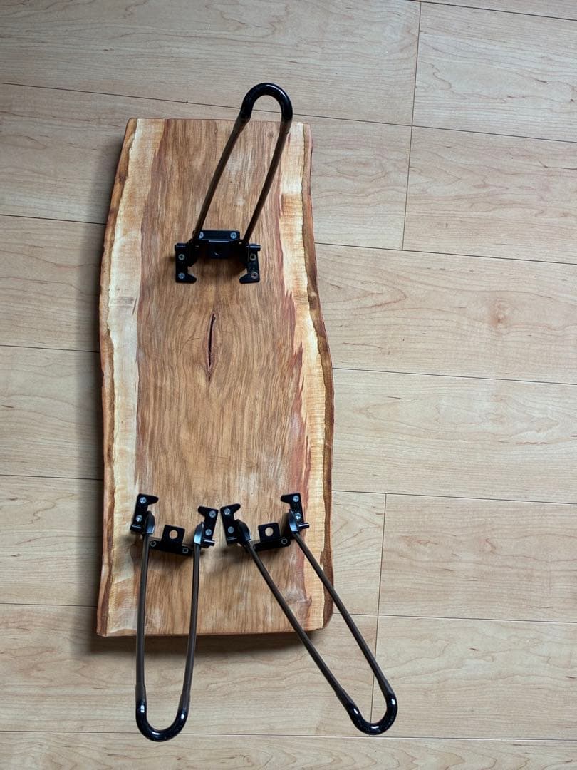 国産桜さくら【美しい色艶】無垢天然木一枚板 サイドテーブル　一点もの