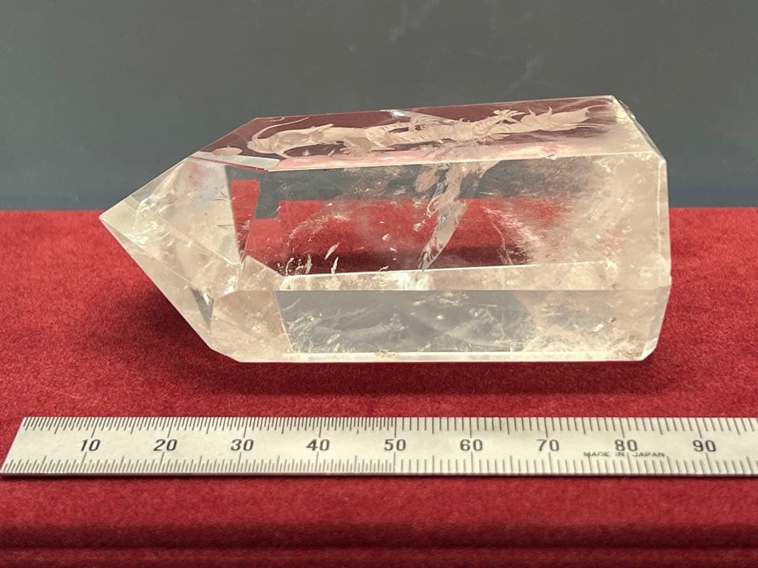 水晶 昇龍彫刻