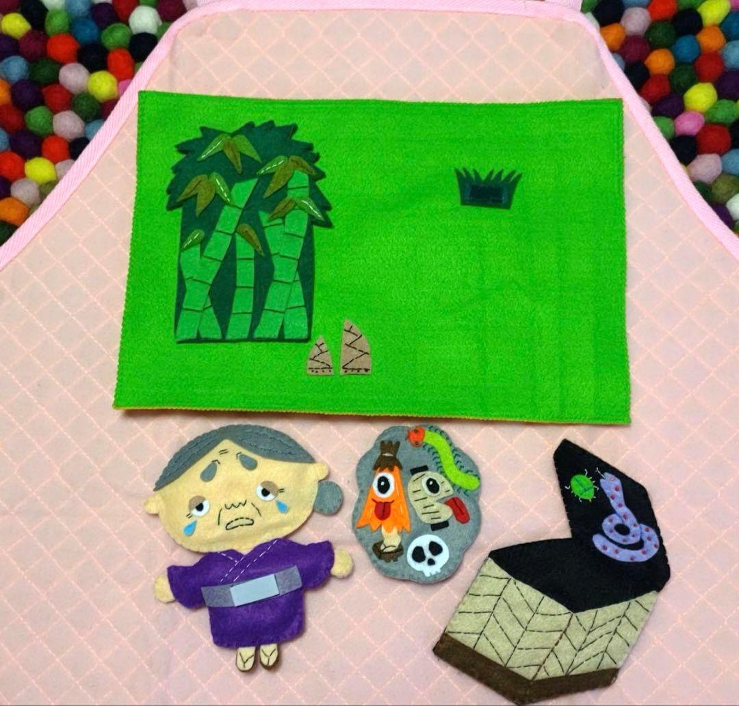 舌切りすずめ　エプロンシアター用人形