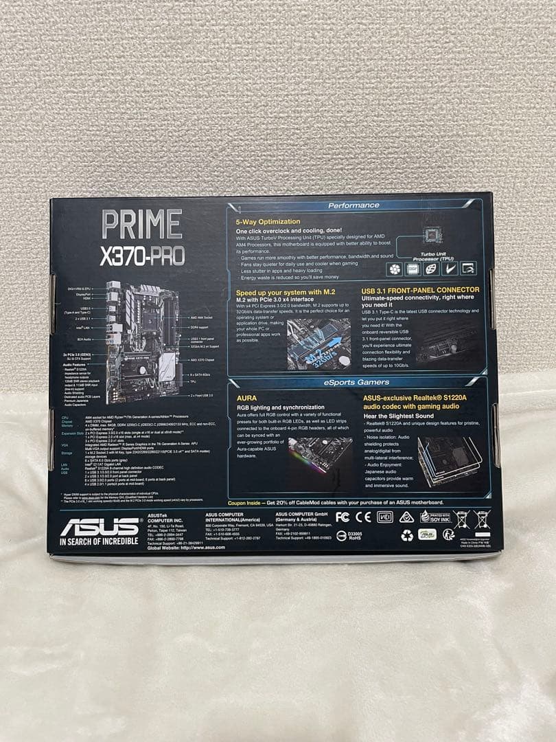 ASUS PRIME X370-PRO マザーボード