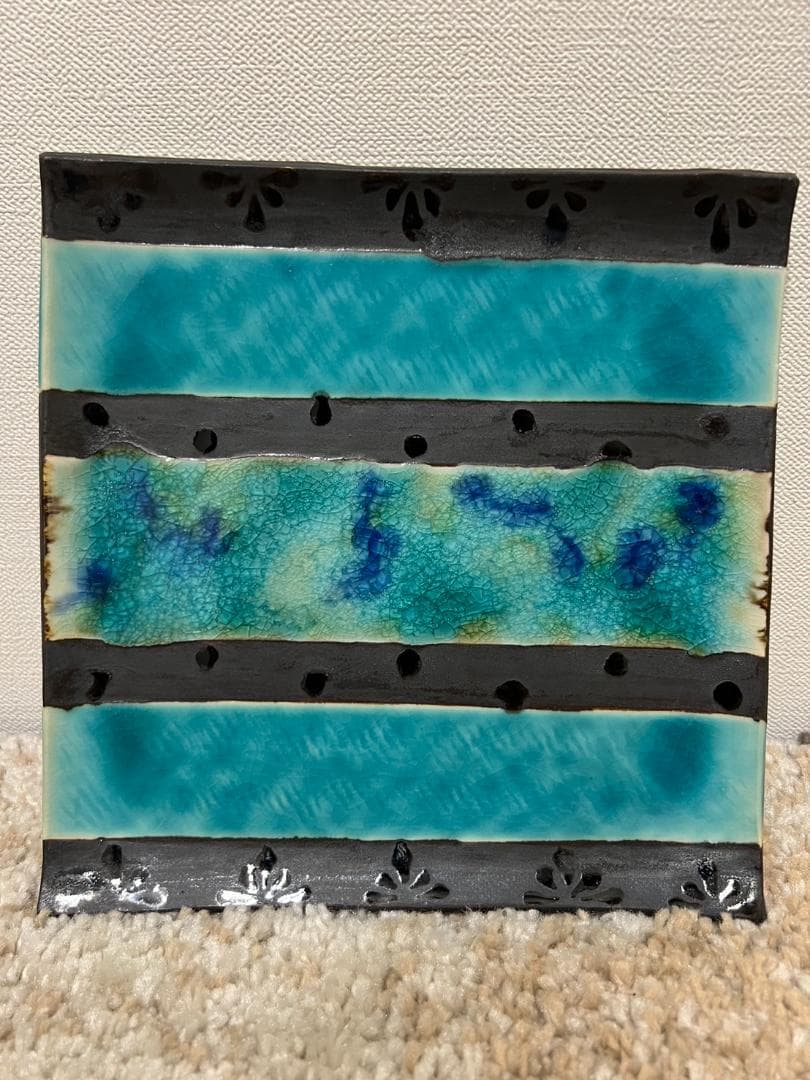 火風水　やちむん　角皿