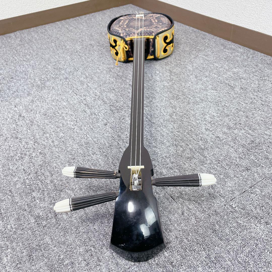 沖縄三線 三線 民謡楽器 沖縄民謡 人工皮 人工 蛇皮