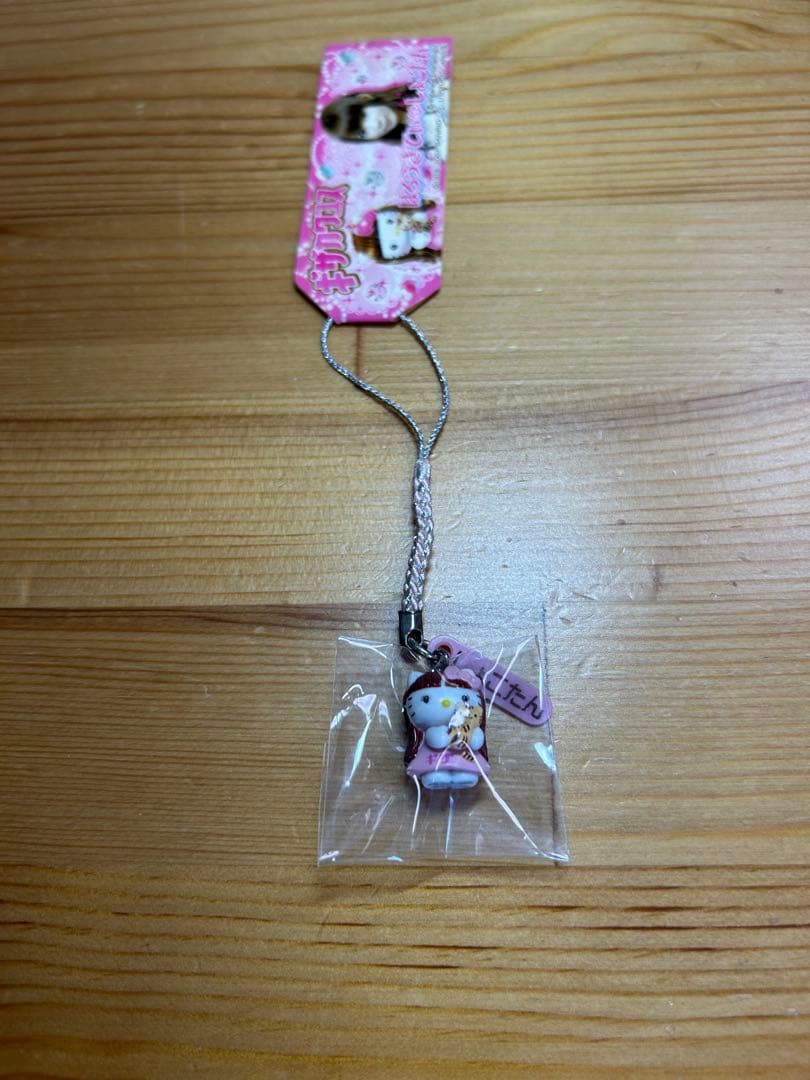 【レア】 ハローキティ 根付け ストラップ しょこたんコラボ ピンク