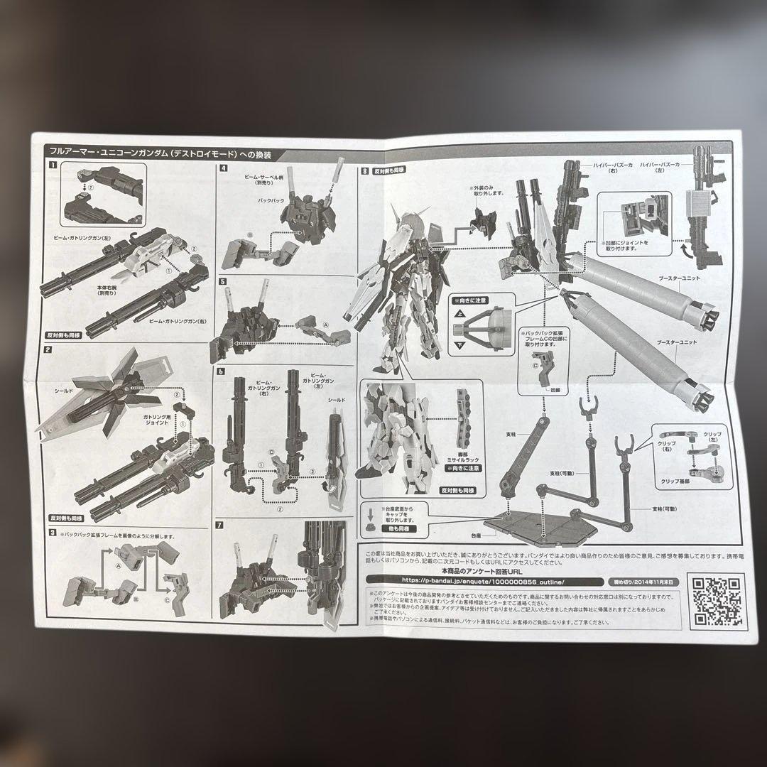 MS GIRL UNICORN GUNDAM フルアーマーパーツセット