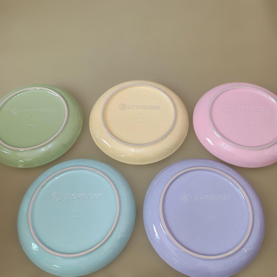 LE CREUSET ル・クルーゼ ストーンウェア 皿 5枚セット 17cm