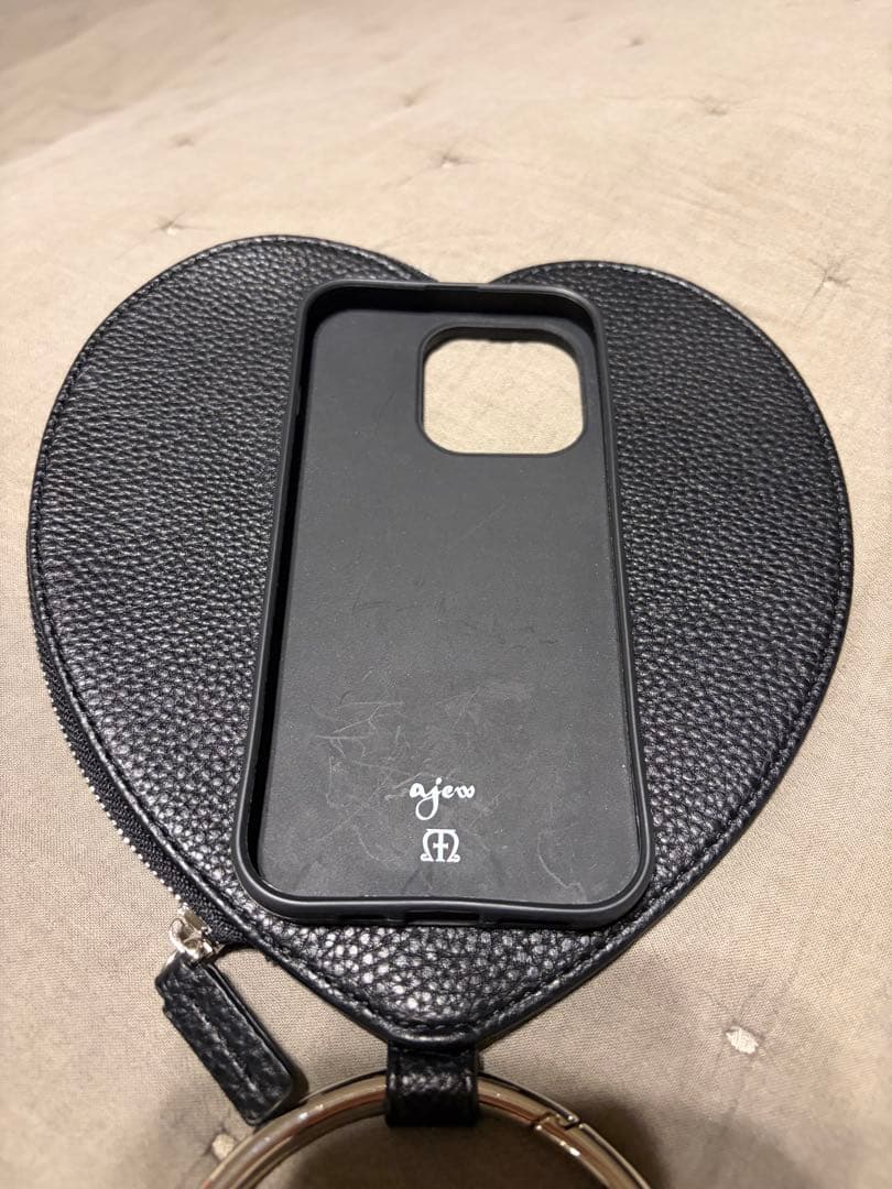 【ajew/エジュー】dress HEART case iPhone14pro