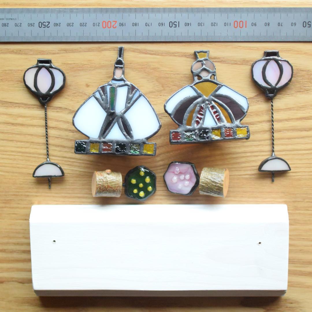 ステンドグラスのひな人形(HIN13)