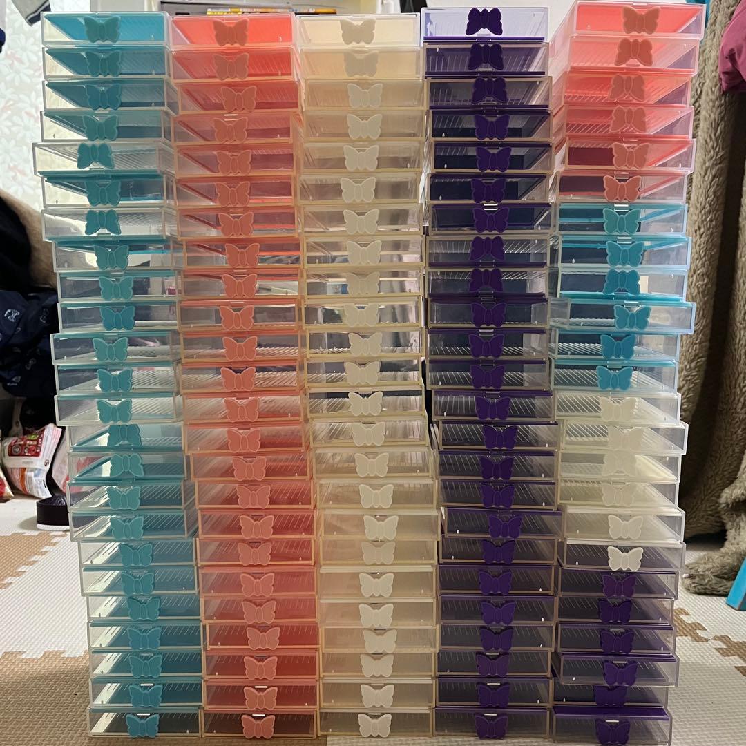 ダイヤモンドアート用トレイ120個＋ラック