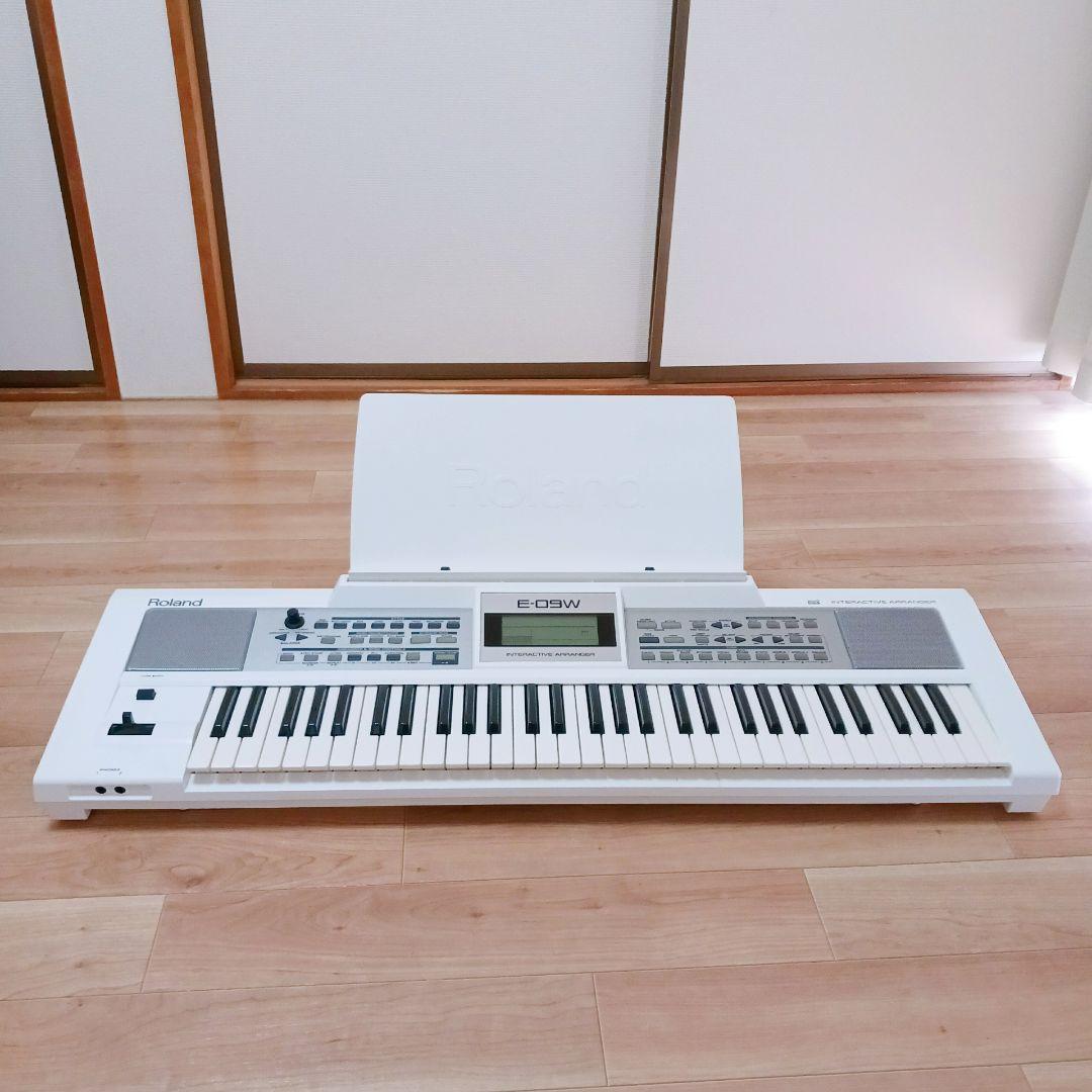 Roland E-09W シンセサイザー キーボード 61鍵 音源内蔵