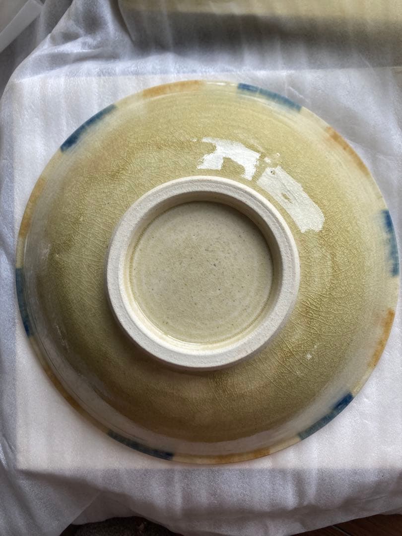 新品未使用　瀬戸本業窯　三彩鉢　水野半次郎