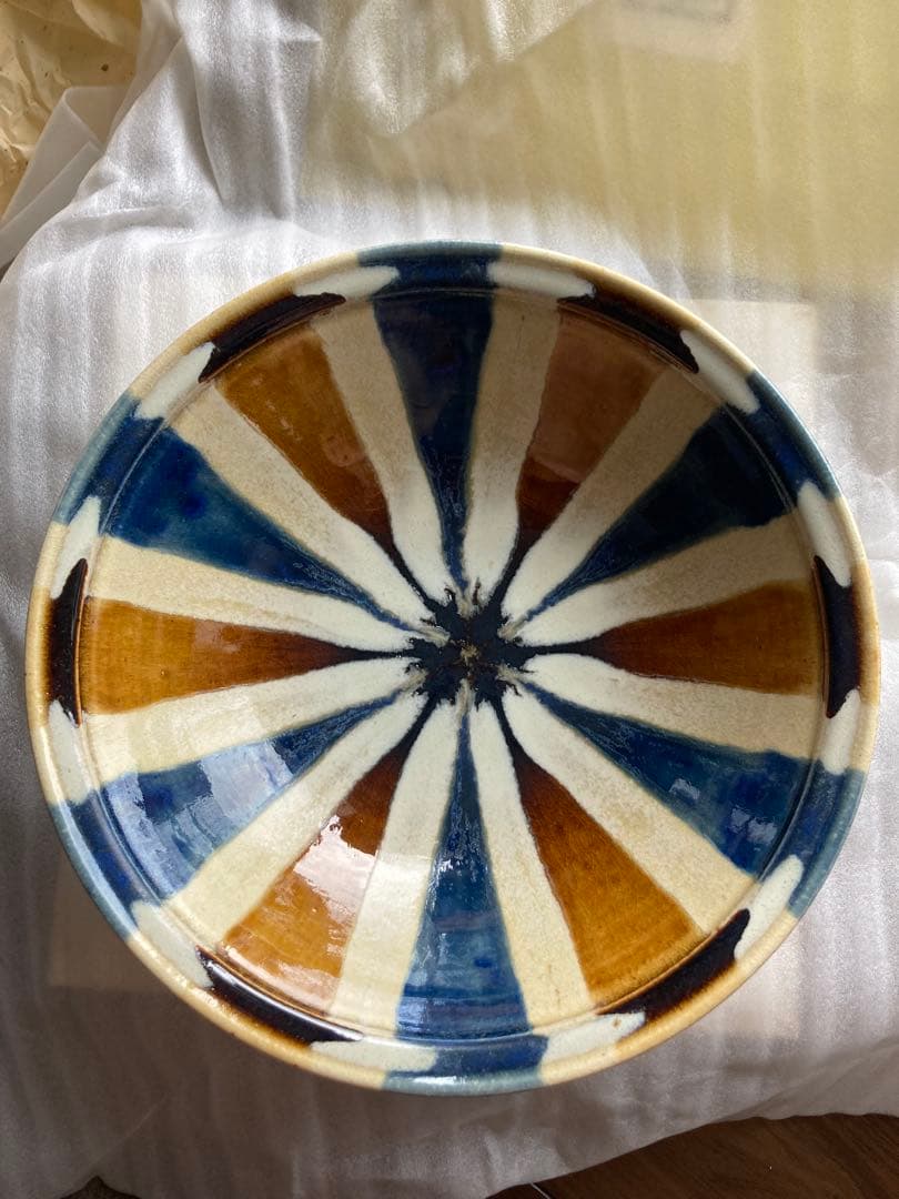 新品未使用　瀬戸本業窯　三彩鉢　水野半次郎