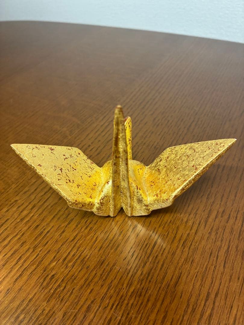 澤村陶哉造　金砂子　折鶴　紅白