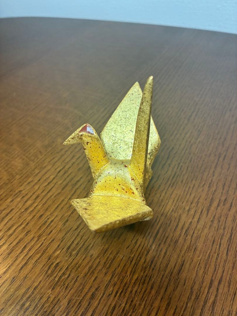 澤村陶哉造　金砂子　折鶴　紅白