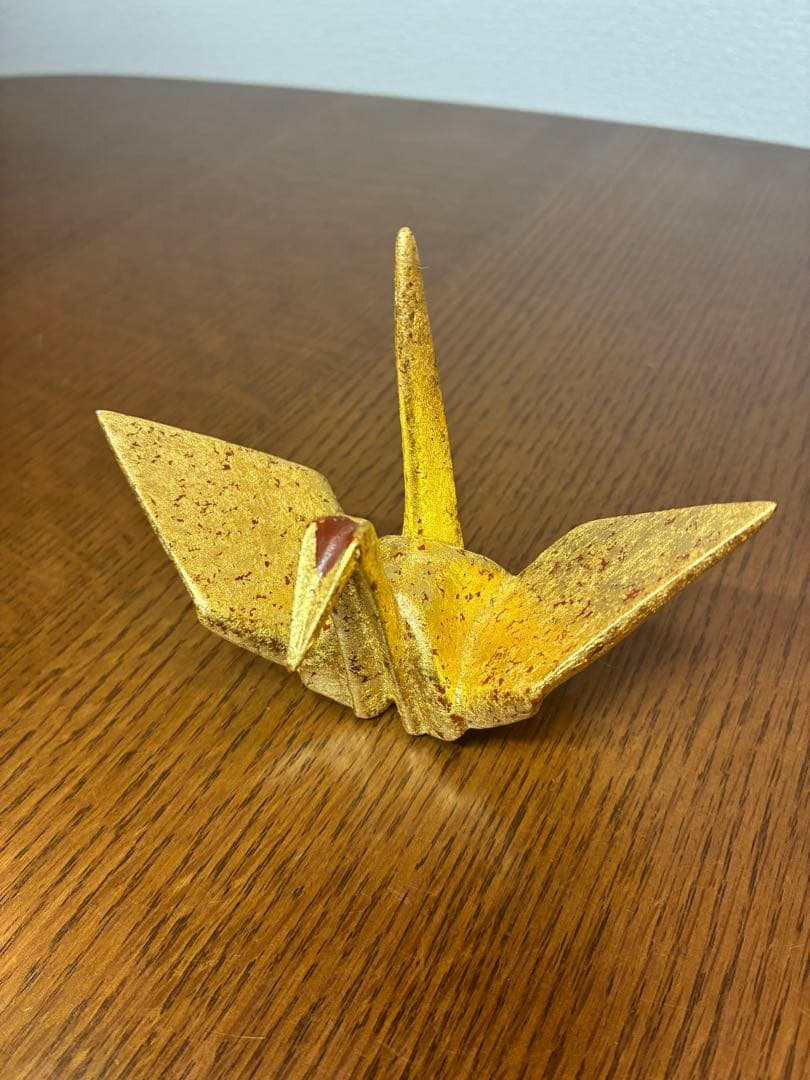 澤村陶哉造　金砂子　折鶴　紅白