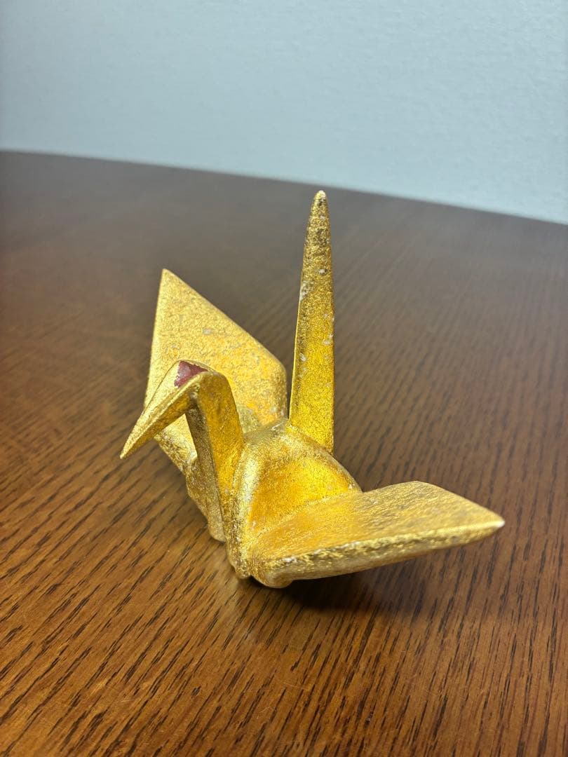 澤村陶哉造　金砂子　折鶴　紅白