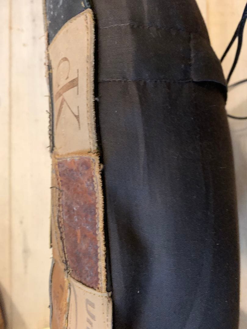 デニムパッチのパッチワーククッション