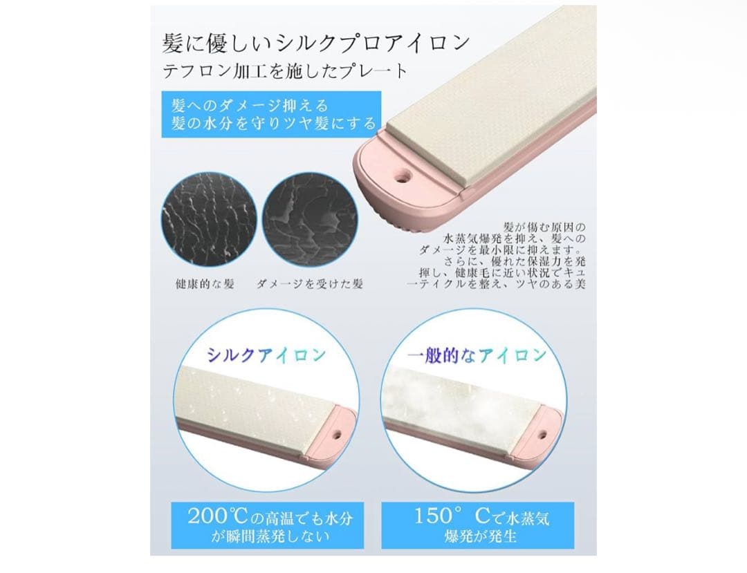 IOFVSSI ストレートアイロン ミニ ヘアアイロン 28mm ヘアアイロン