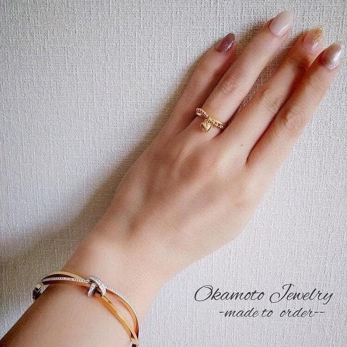 Swing heart ring.♡゛
