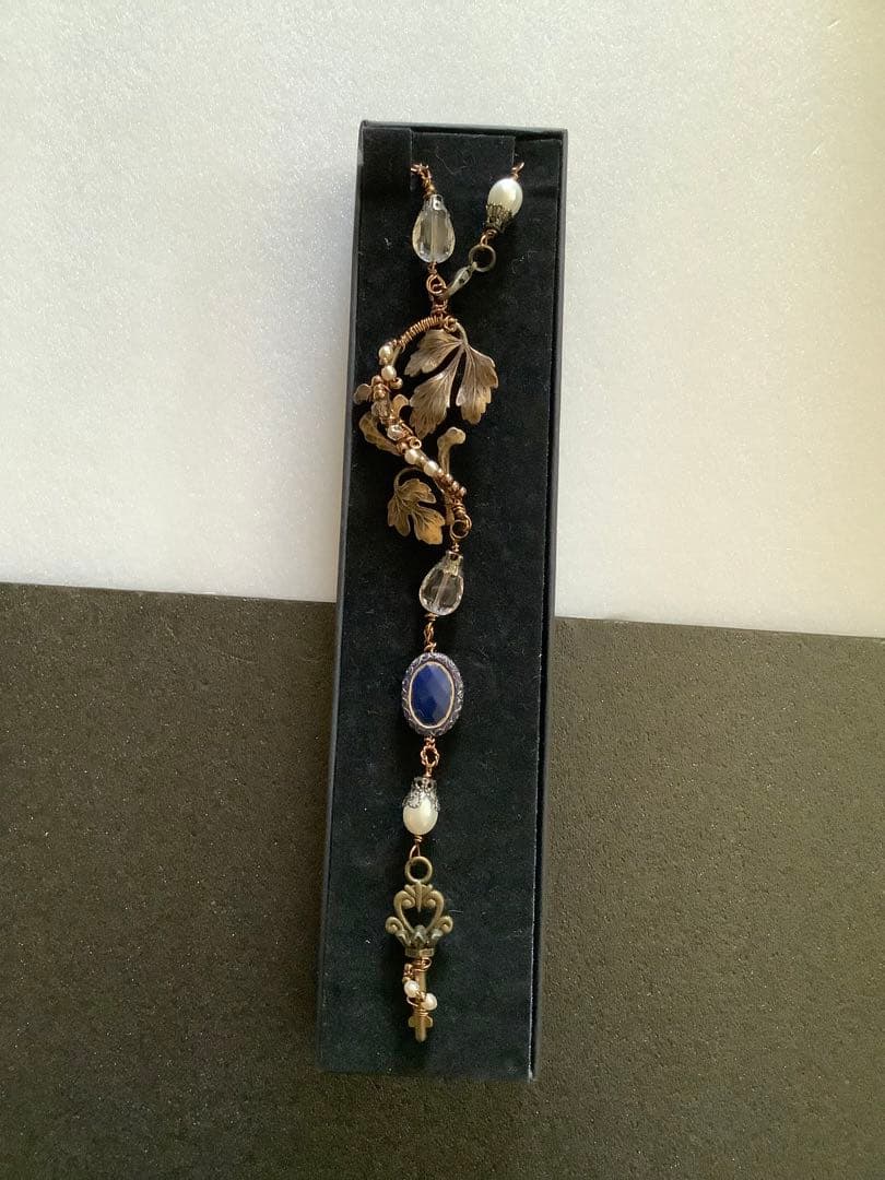 ネックレス　ハンドメイド作家さんの作品　ロザリオ風　パール風