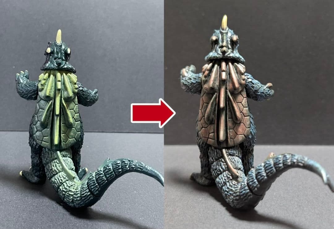 ＨＧシリーズ　アーストロン、ゴメス、シーモンス、ムルチ（改造リペイント）全4種