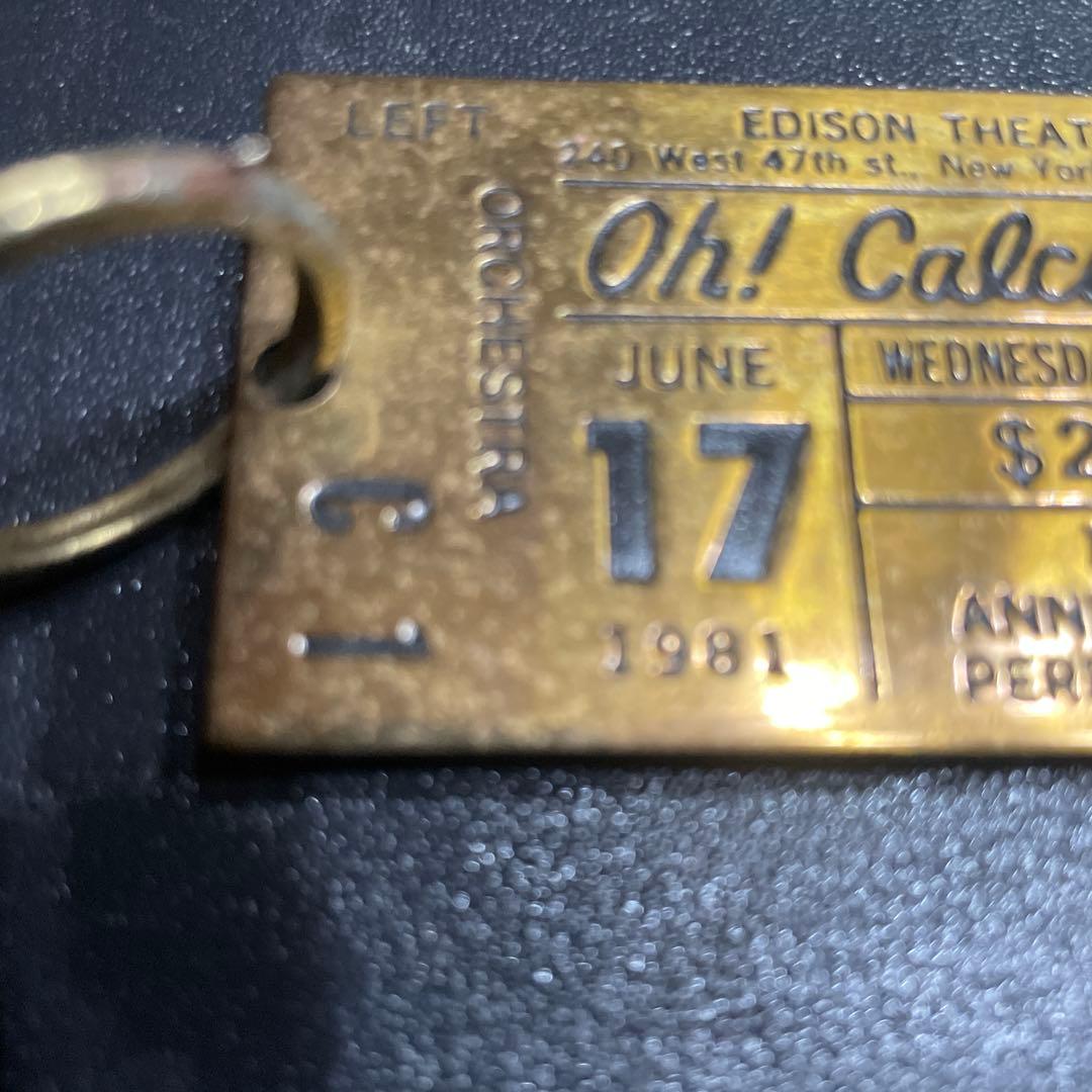 Oh! Calcutta! 1981年6月17日入場券