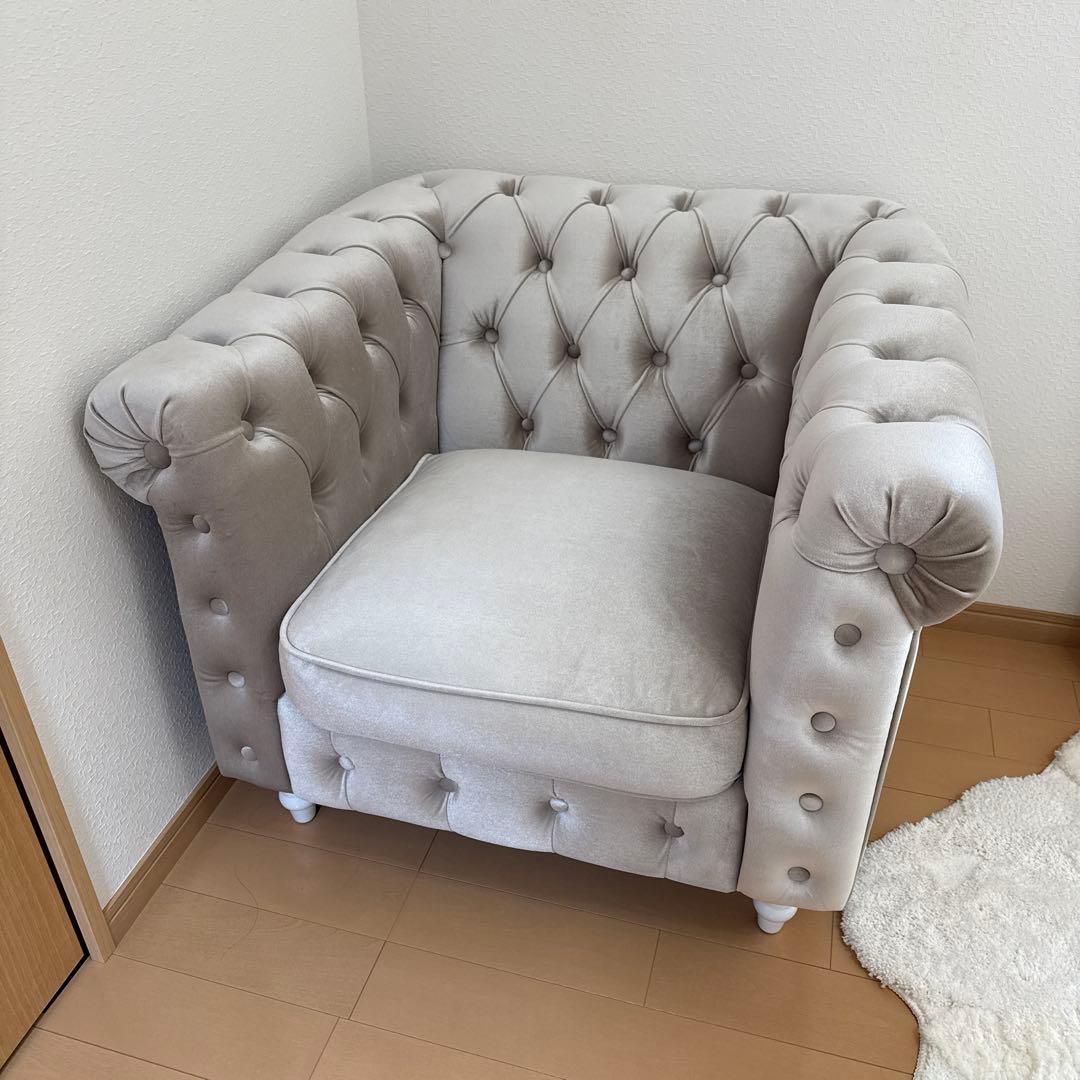 未使用に近い⭐︎チェスティア⭐︎チェスターフィールド ソファ