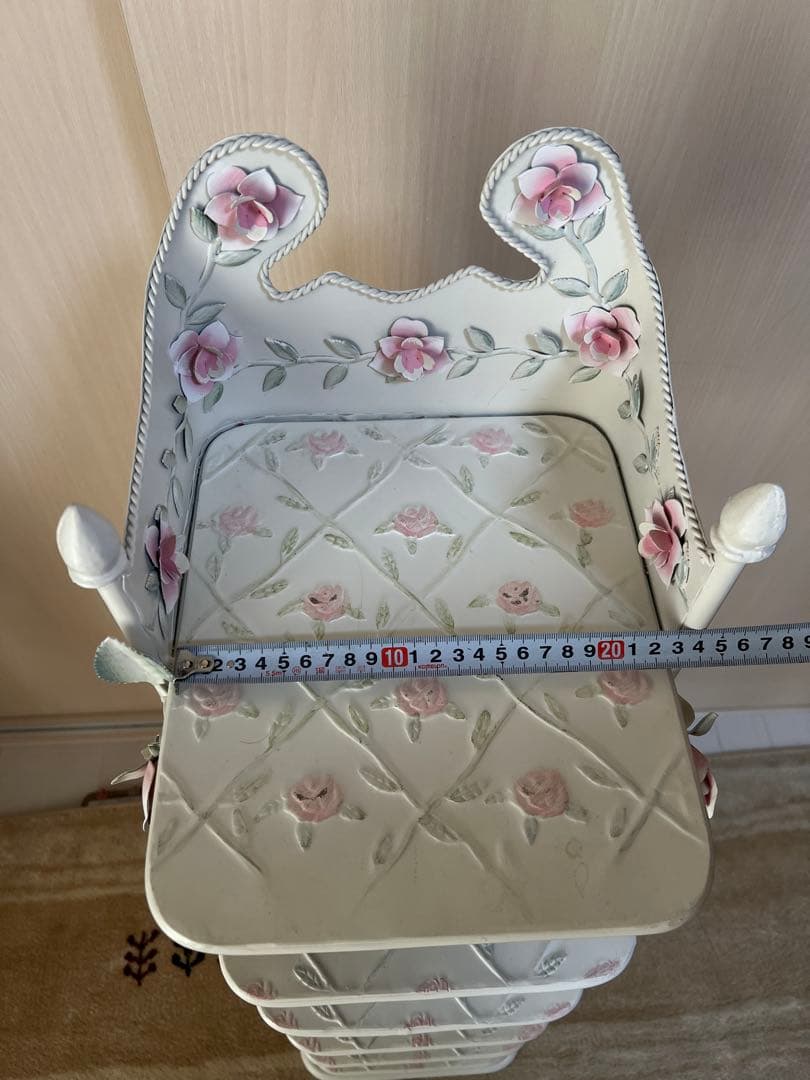 【希少品】レトロ エレガントローズアイアンシリーズ　スリッパ＆シューズラック