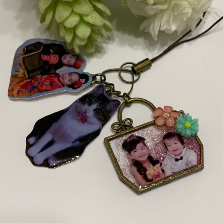 もも様ご確認用ページ　レジンで写真チャーム　オーダー品