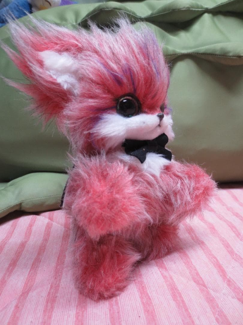 国内作家様　ハンドメイドぬいぐるみ　幻獣（ピンク）17㎝