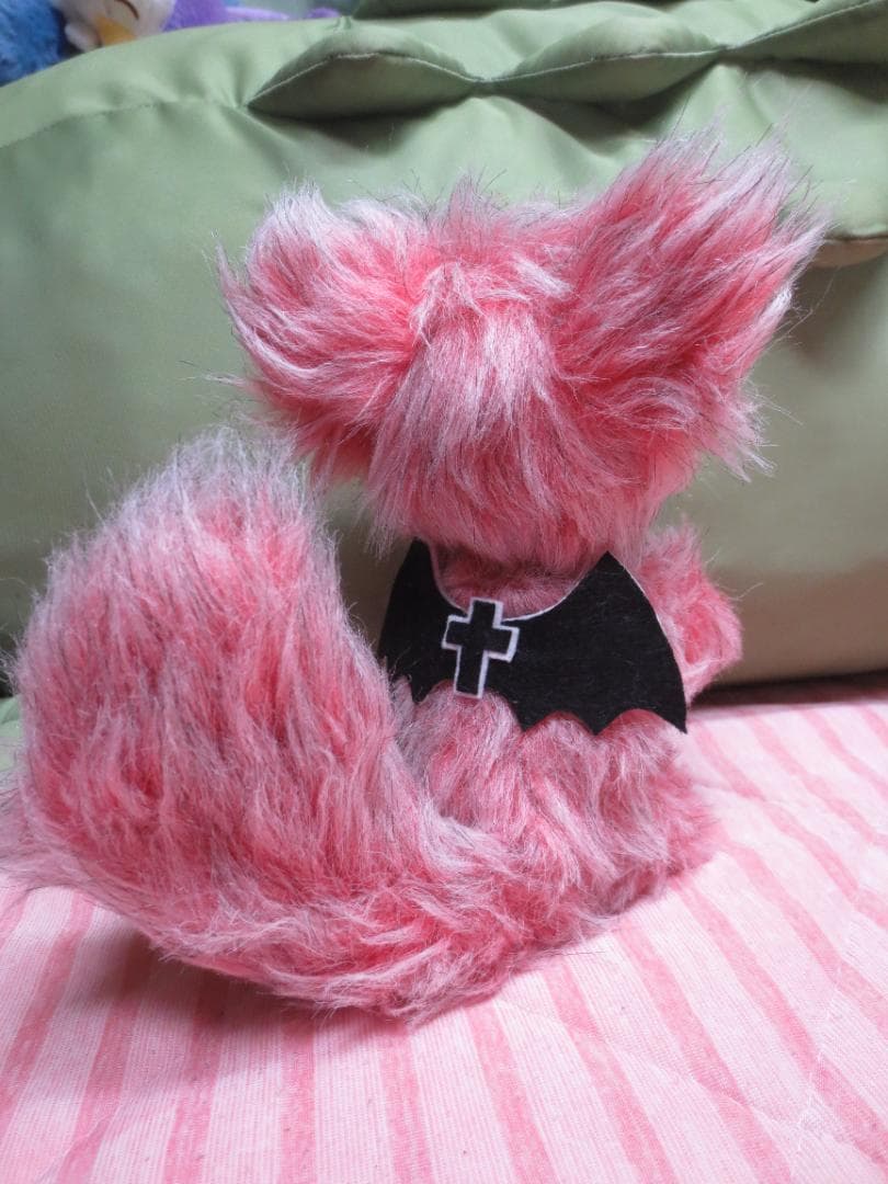 国内作家様　ハンドメイドぬいぐるみ　幻獣（ピンク）17㎝
