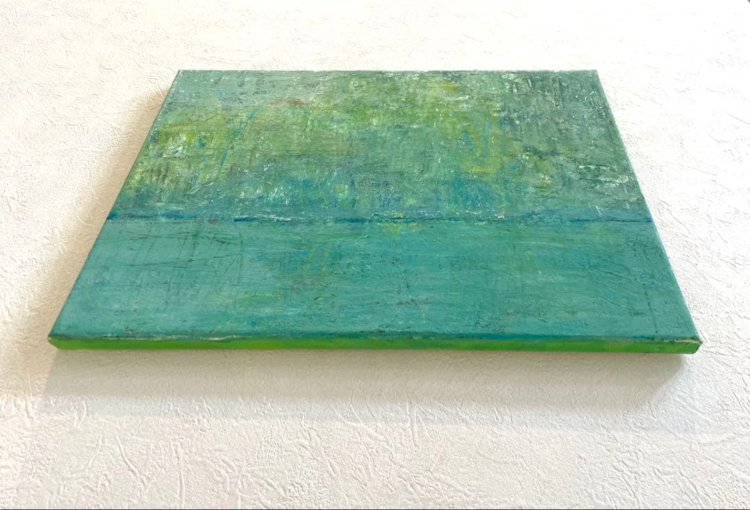 542 抽象画 アクリル画 原画 モダン キャンバスボード F6 明日を見つめる