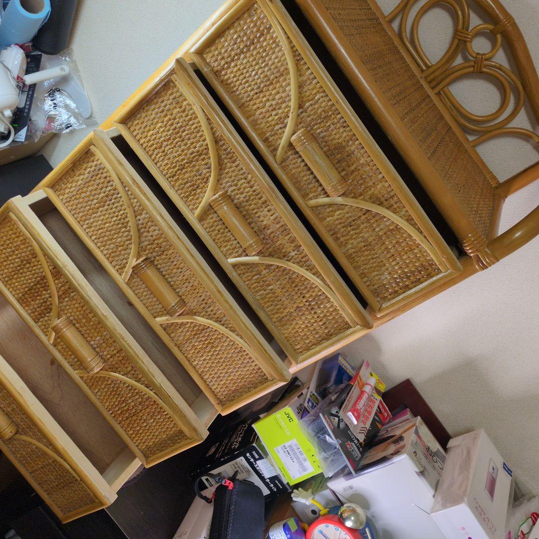 今枝商店のRomantic Rattan 籐チェスト 5杯タイプ【美品】