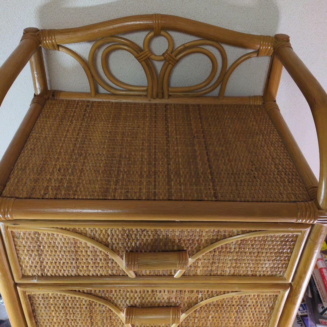 今枝商店のRomantic Rattan 籐チェスト 5杯タイプ【美品】
