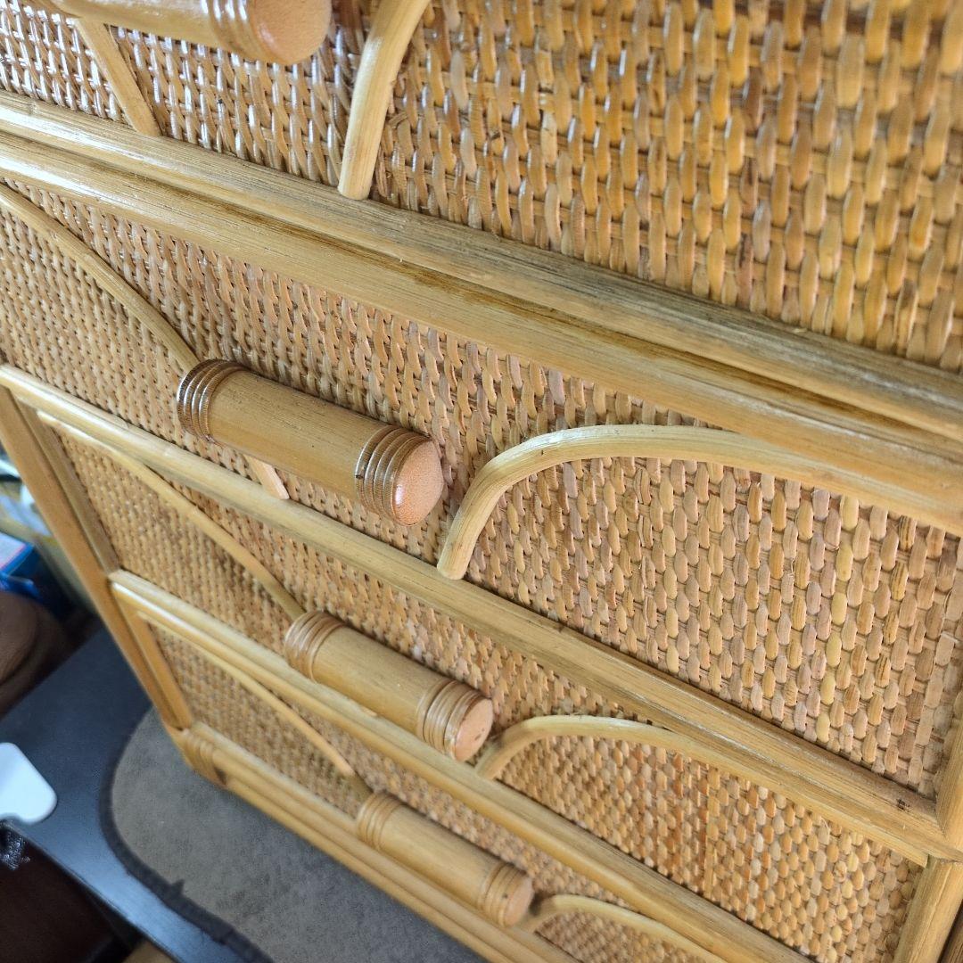 今枝商店のRomantic Rattan 籐チェスト 5杯タイプ【美品】