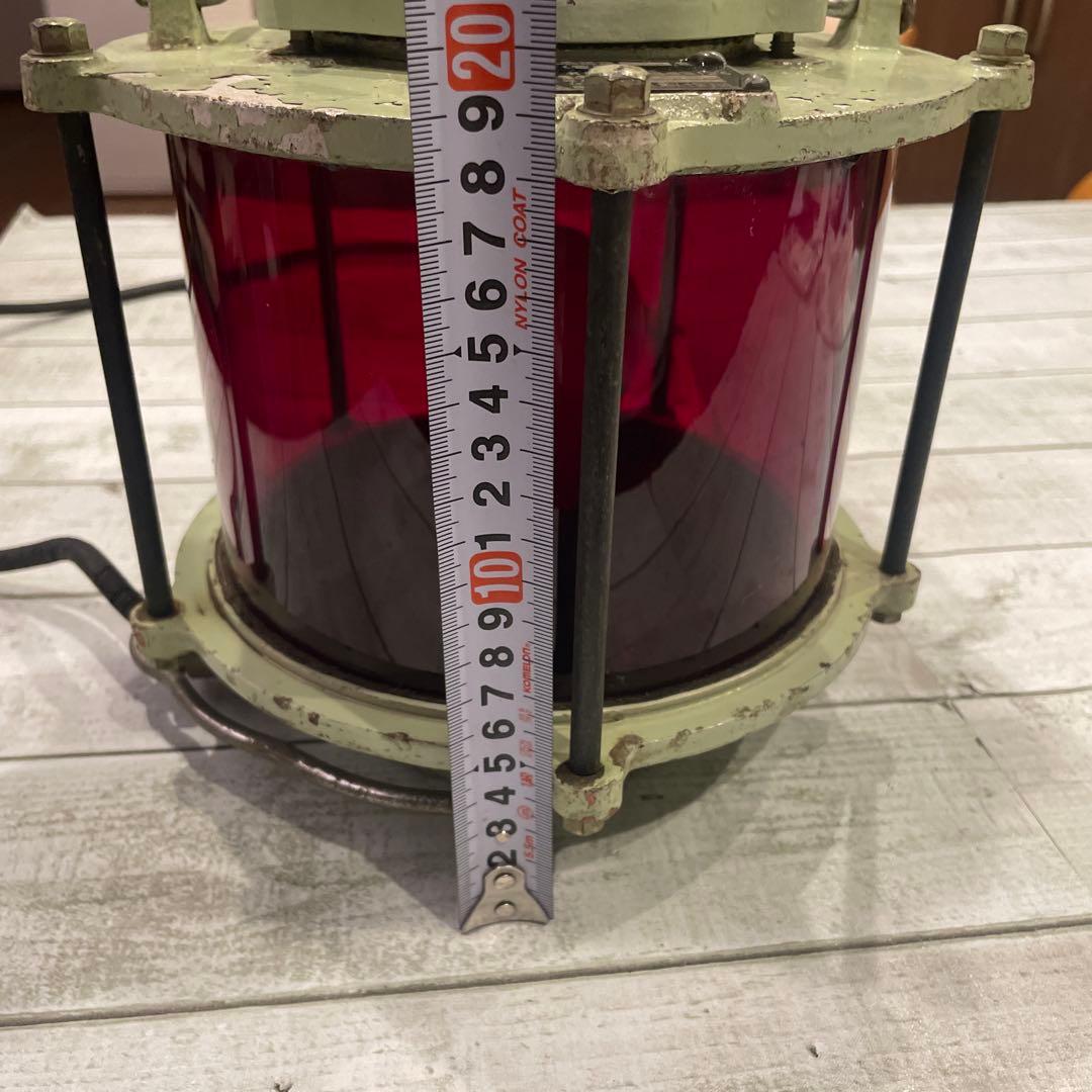 紅灯　船尾燈　照明　株式會社小糸製作所　昭和29年製　アンティークコレクション