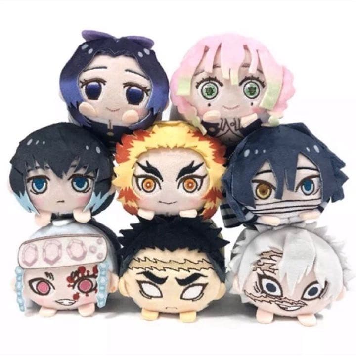 新品★鬼滅の刃【時透無一郎】もちころりん★ぬいぐるみマスコット★4点セット