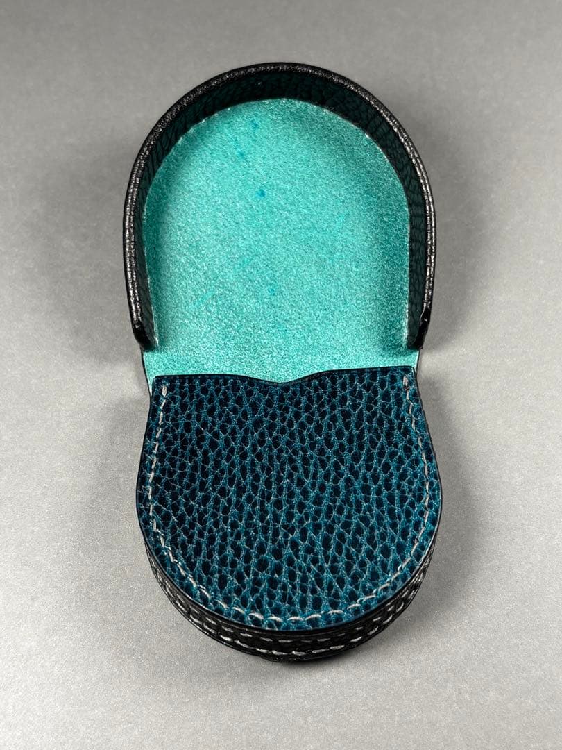 馬蹄型ケース ドラーロ イタリアンレザー レザークラフト　ハンドメイド