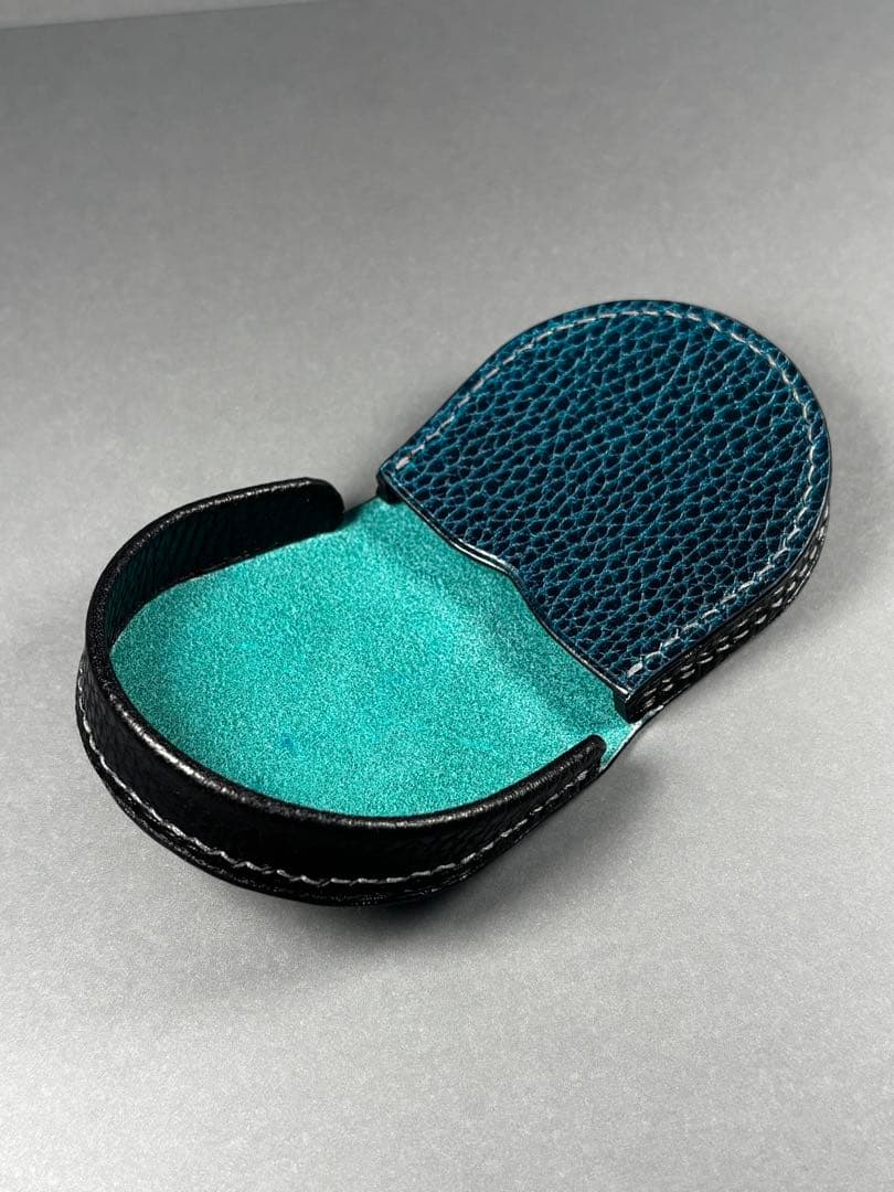 馬蹄型ケース ドラーロ イタリアンレザー レザークラフト　ハンドメイド