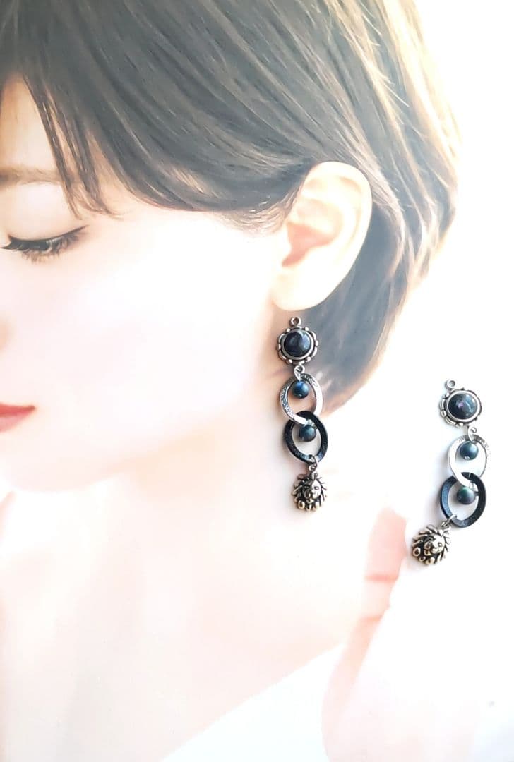 （保留）シルバーライオンのギャラクシーピアス＊イヤリング