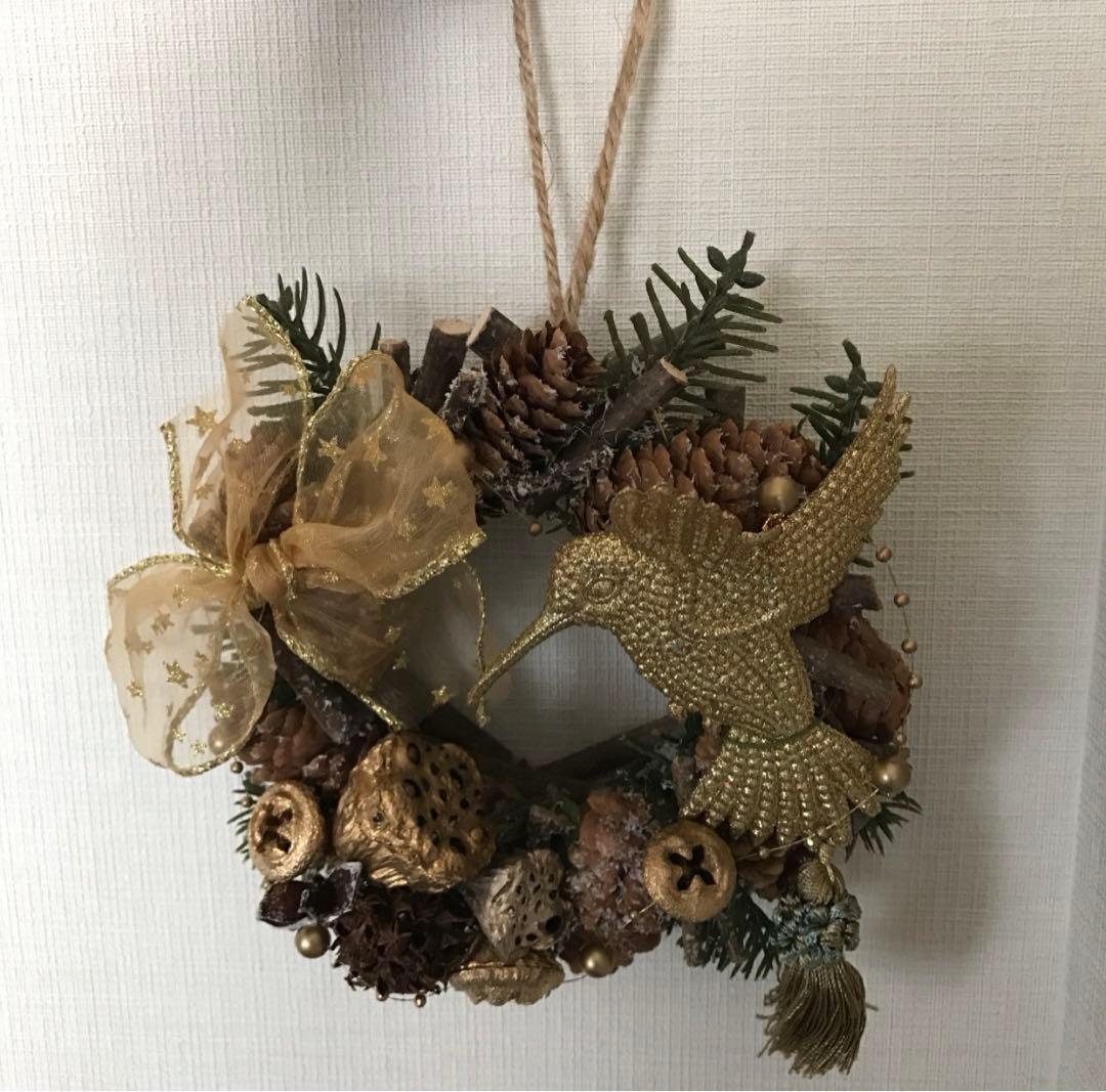造花 クリスマスリース 新品