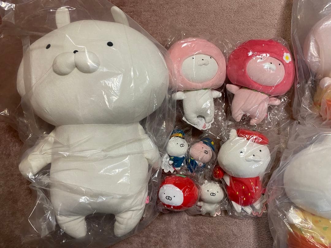 【新品】うさまる　ぬいぐるみ　いちご　等身大　セット