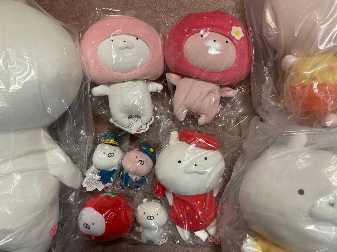 【新品】うさまる　ぬいぐるみ　いちご　等身大　セット