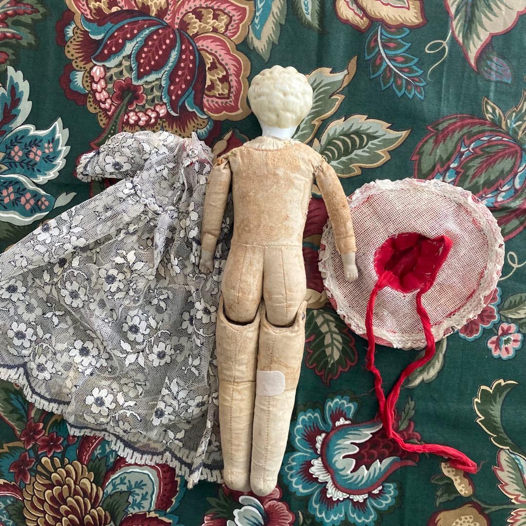 アンティーク青い瞳のチャイナヘッドドール