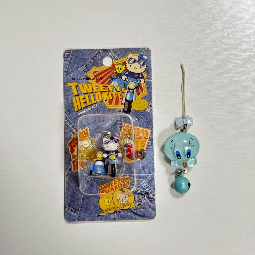 ハローキティ TWEETY HELLO KITTY チャーム コラボ マスコット