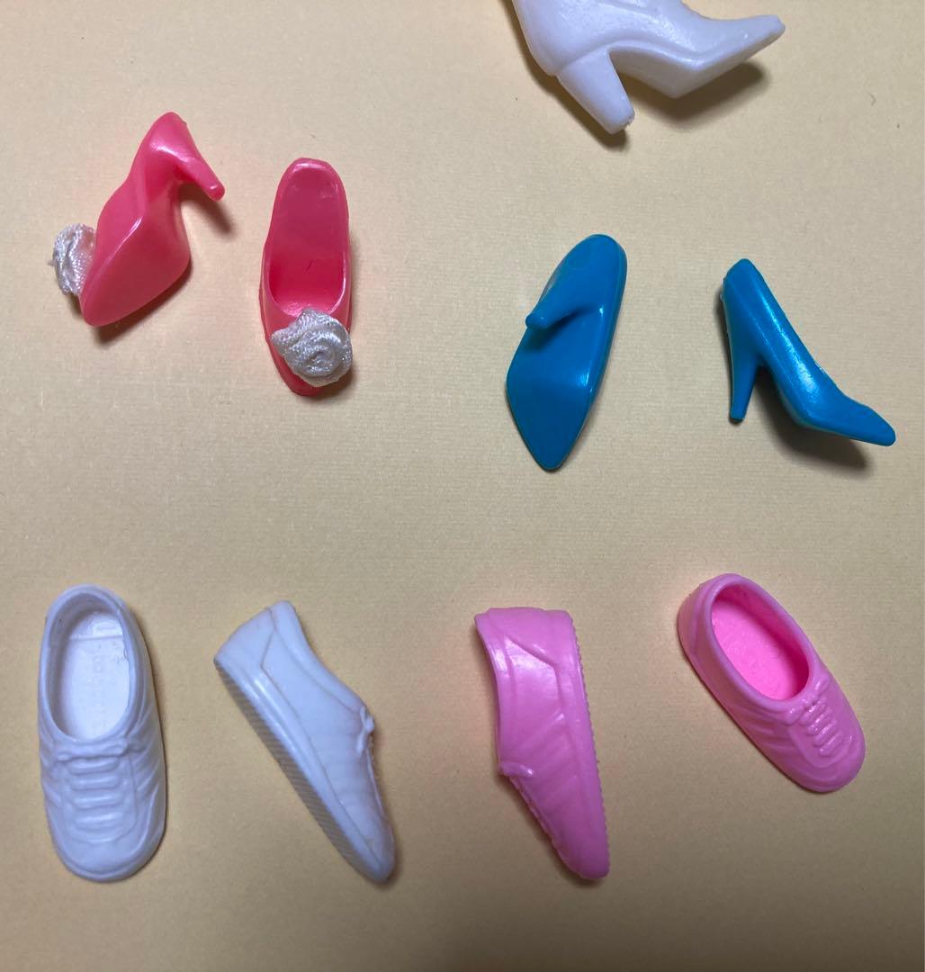 バービー　ボタンカバー　ブーツ　靴　ヘアブラシ　スカーフ　レア